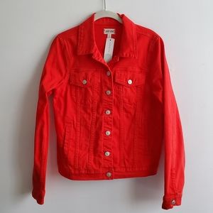 Loula Red Denim Jacket NWT ‐ Size M Just USA